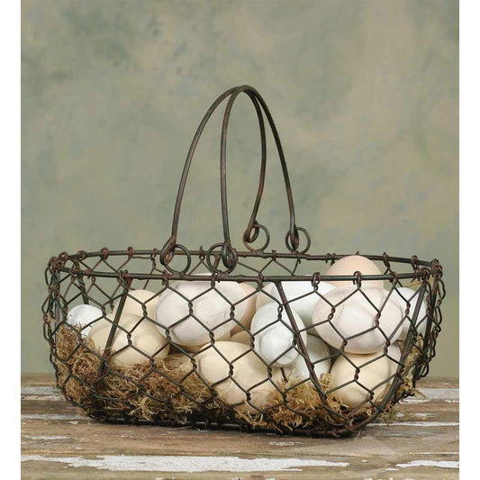 Gathering Basket - Small Handheld Storage Basket for Home or Garden