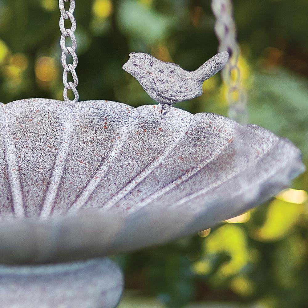 Stone Gardens Two-Tier Hanging Bird Feeder – Rustic Metal Garden Decor