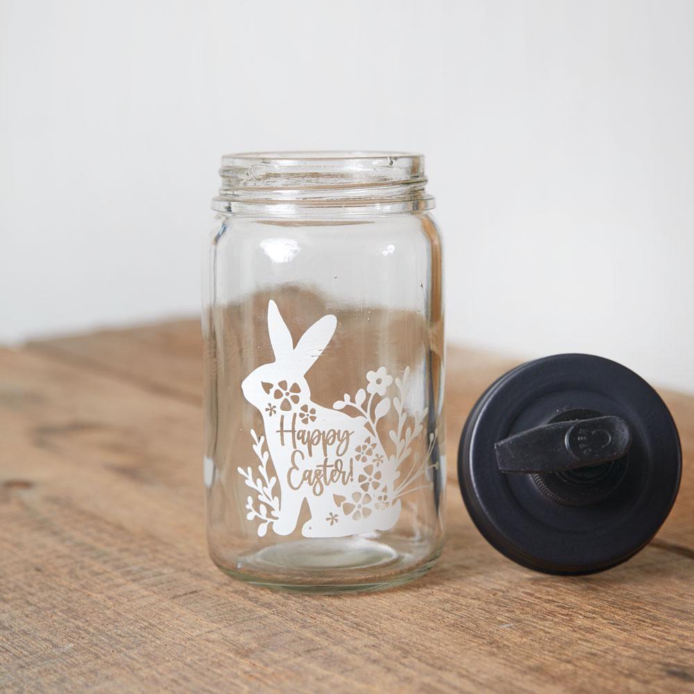 Happy Easter Soap Dispenser – Bunny & Floral Design