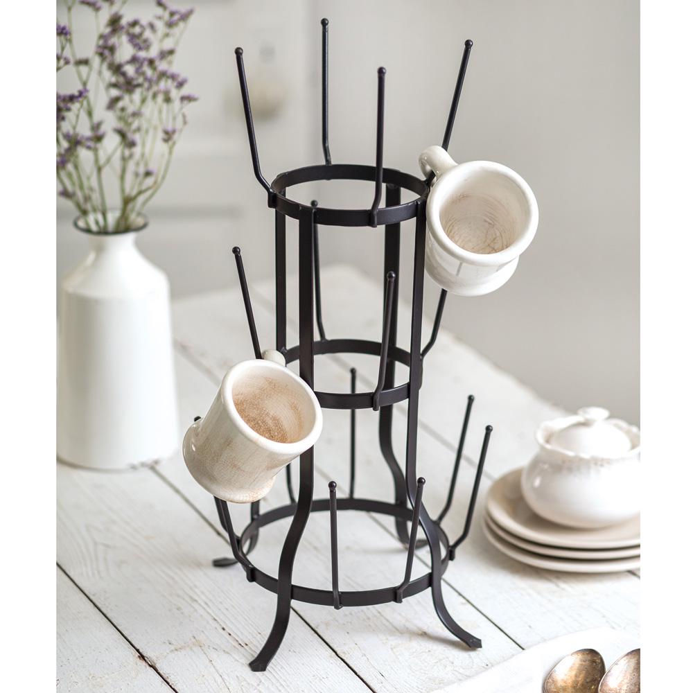 Rustic Wine Bottle Juice Glass Tree Rack | Farmhouse Glass Holder