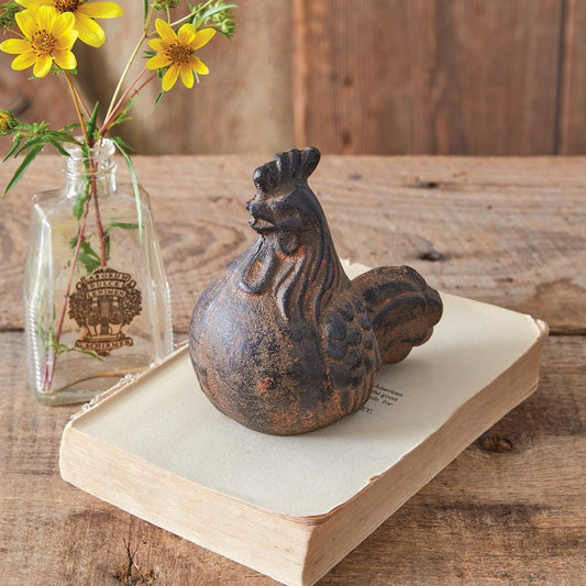 Rustic Mini Tabletop Rooster – Cast Iron Farmhouse Décor