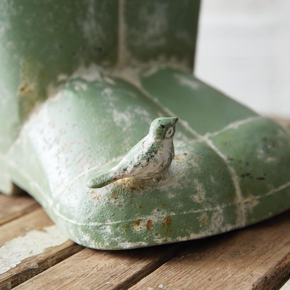 Garden Boots Planter – Rustic Metal Decorative Plant Holder