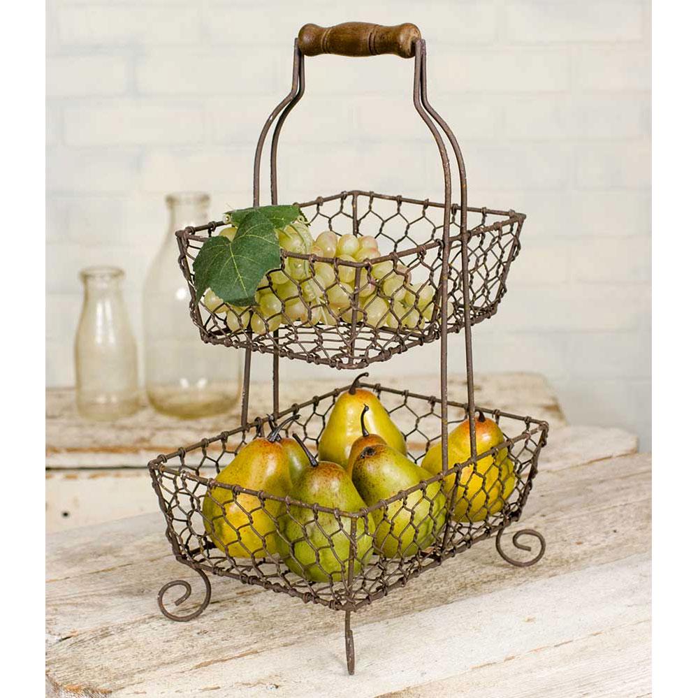 Rustic Grayson Caddy Organizer | Farmhouse Kitchen or Craft Room Storage