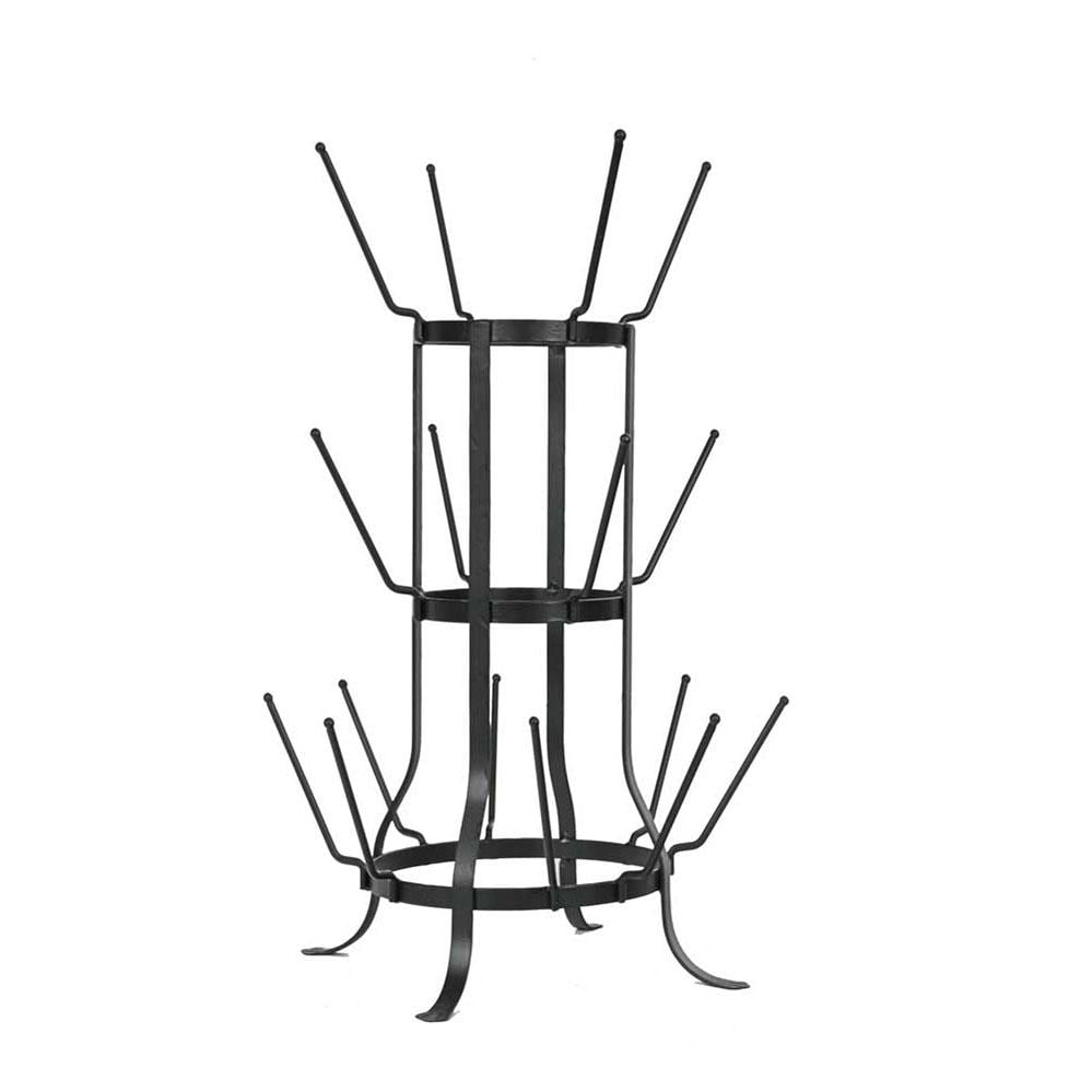 Rustic Wine Bottle Juice Glass Tree Rack | Farmhouse Glass Holder