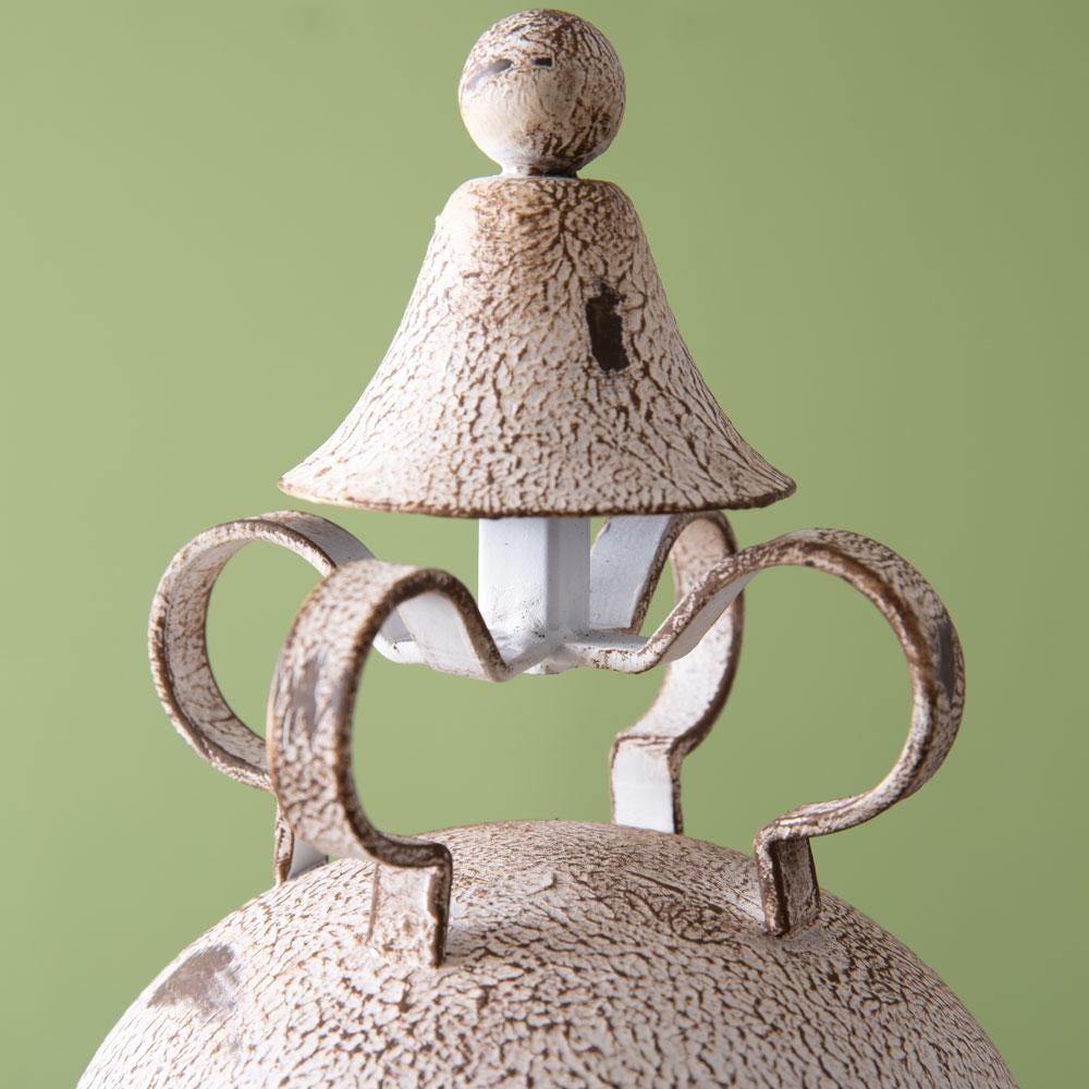 Metal Crown Cloche – Rustic Wire Display Dome