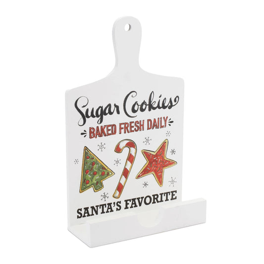 Santa's favorite cook book holder 13.5"h