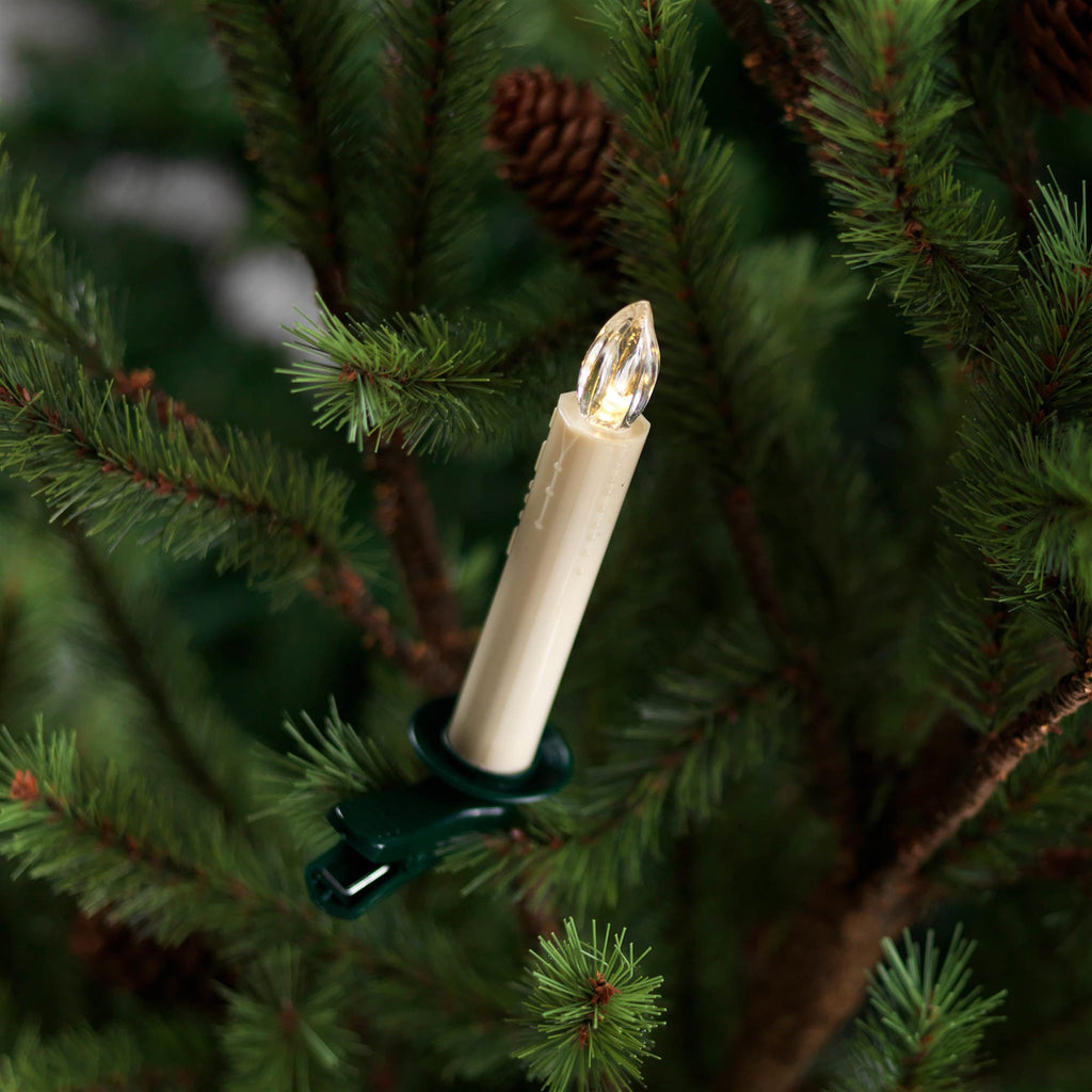 LED Clip on Tree Taper Candles with Remote (Set of 12)