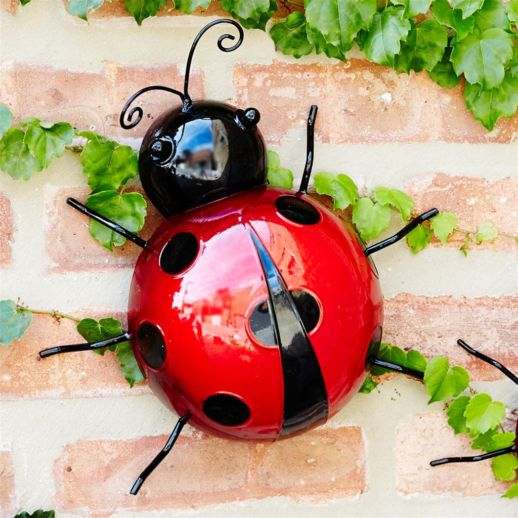 Metal Ladybug Wall Decor Set (6 Pieces)