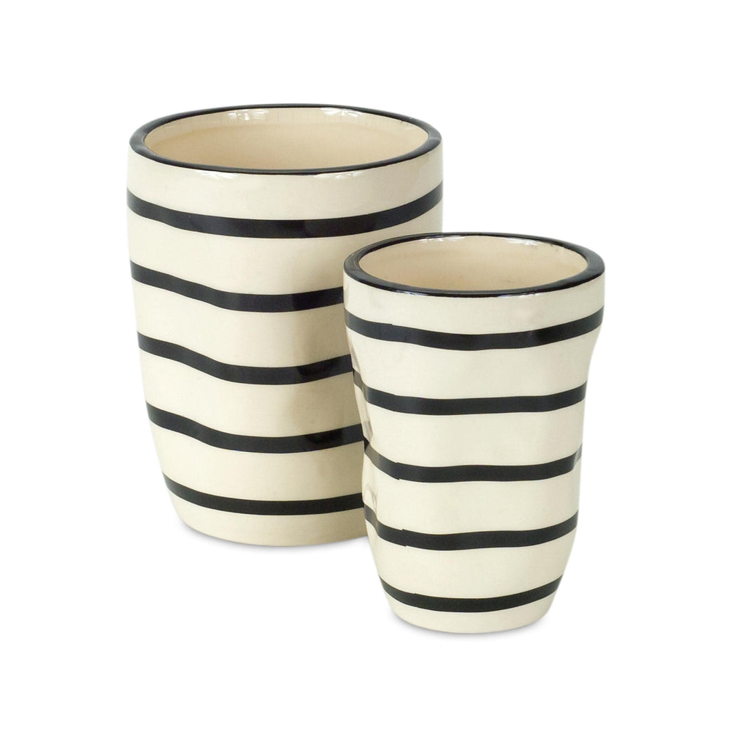 Neutral Patterned Planter Set (6 Pieces, 2 Sizes)