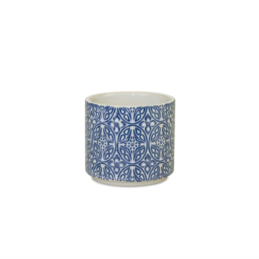 Blue and White Ceramic Planter Set (2 Sizes)