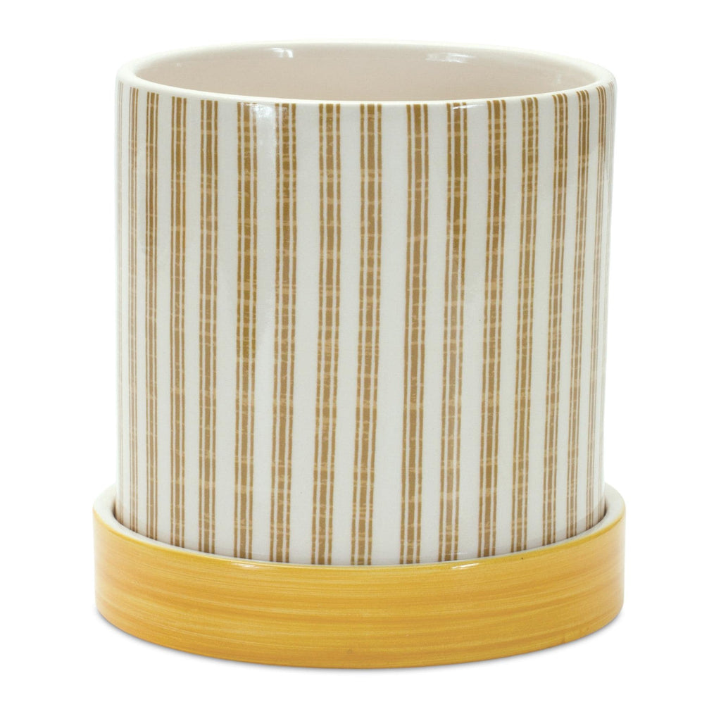 Bumble Bee Planter Set with Saucers (2 Sizes)