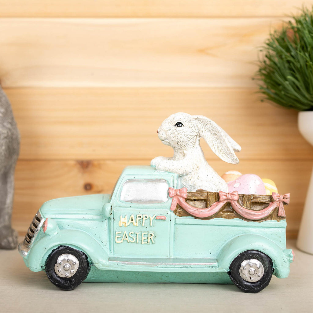 Blue Easter Bunny Decor