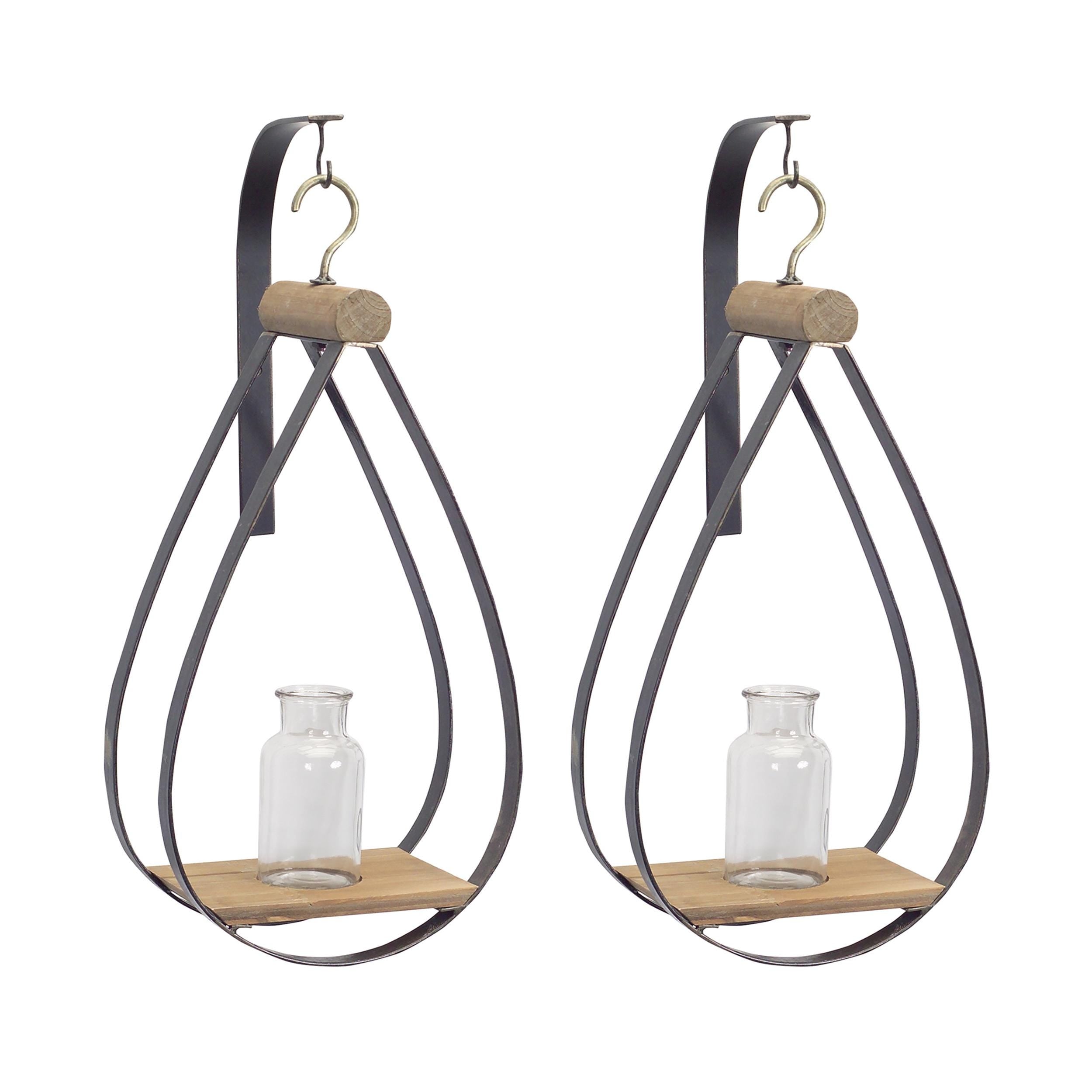 Hanging Bottle Vase Wall Decor (Set of 2)