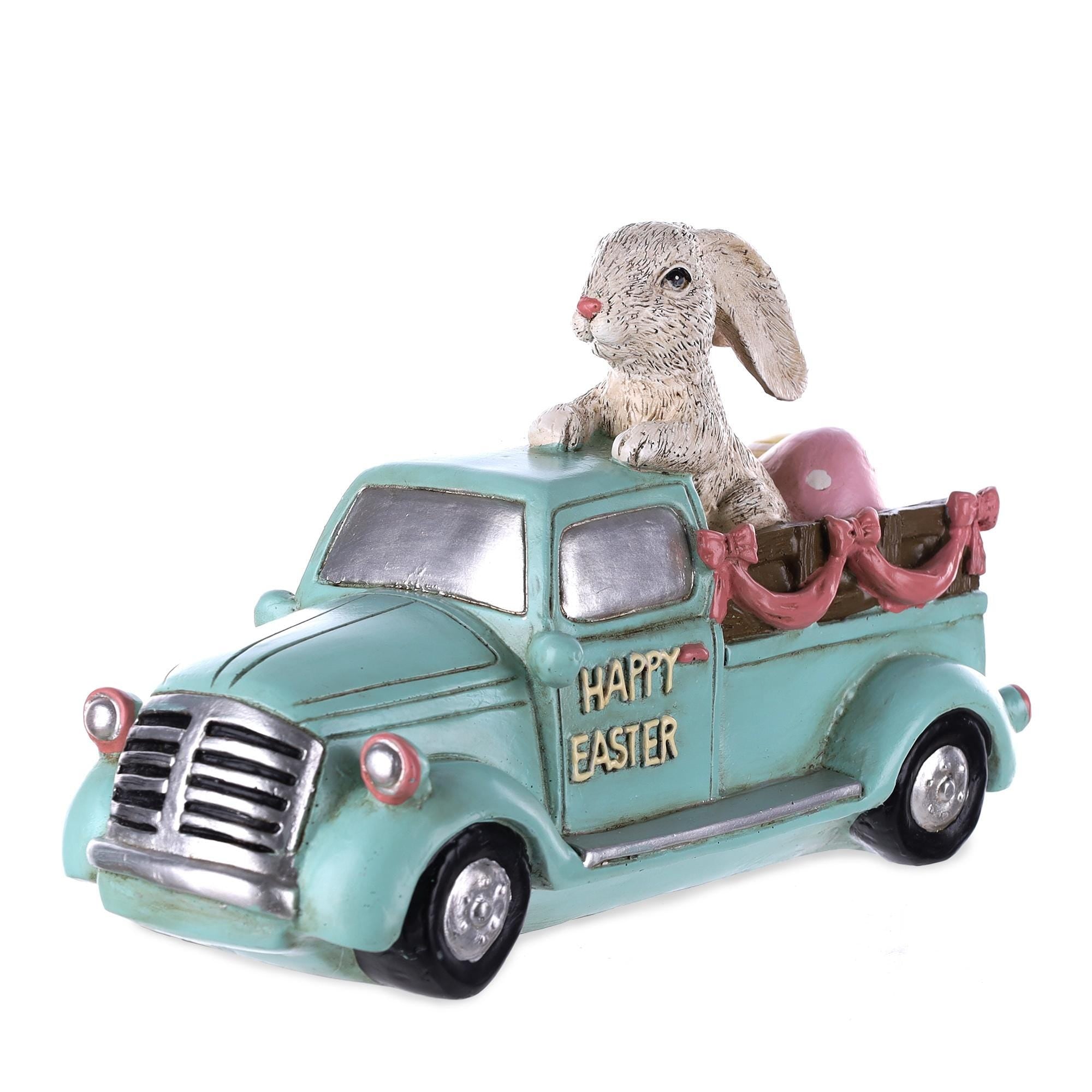 Blue Easter Bunny Decor