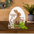 Happy Easter Bunny Tabletop Sign | Farmhouse Spring Decor