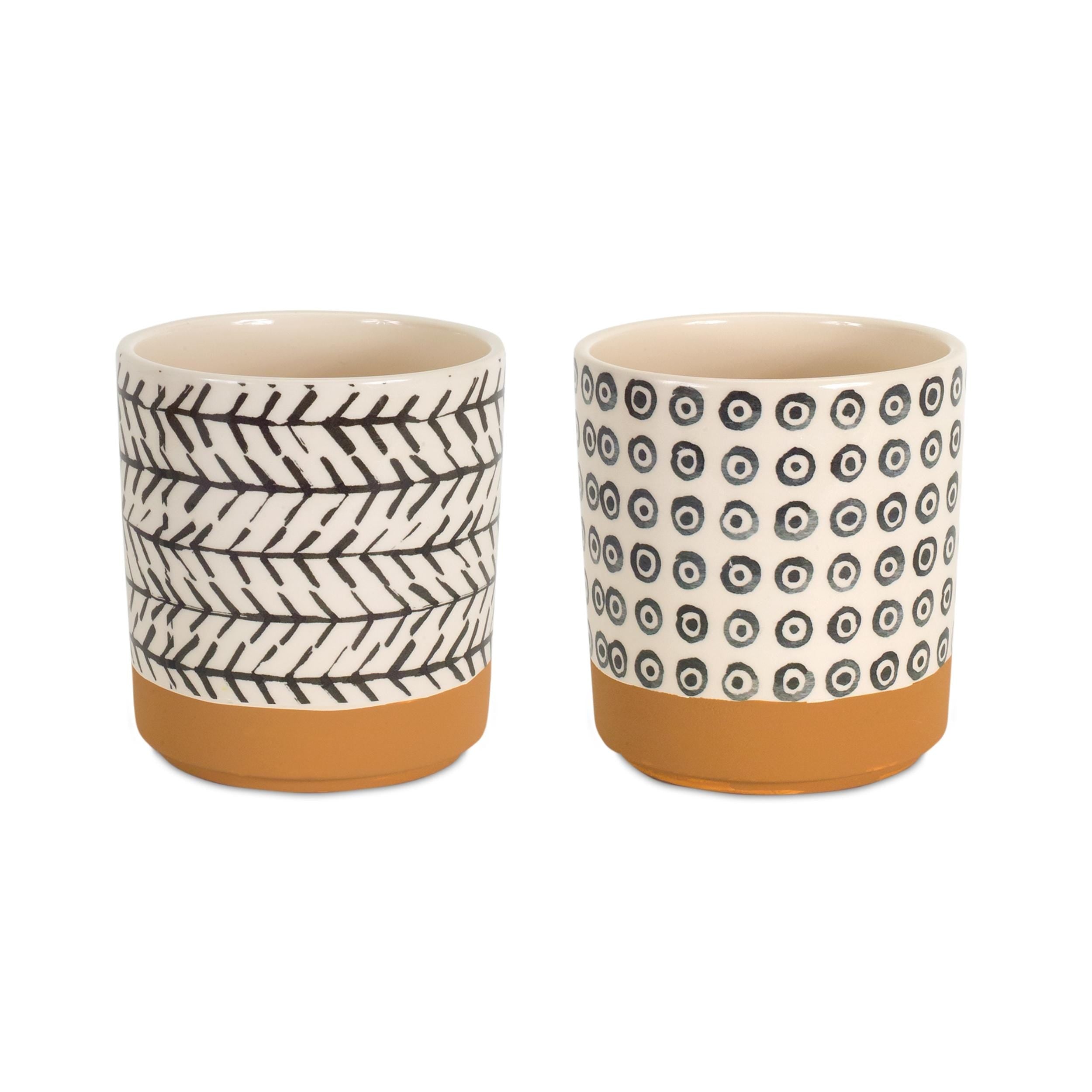Farmhouse Geometric Planter Set (4 Pieces)