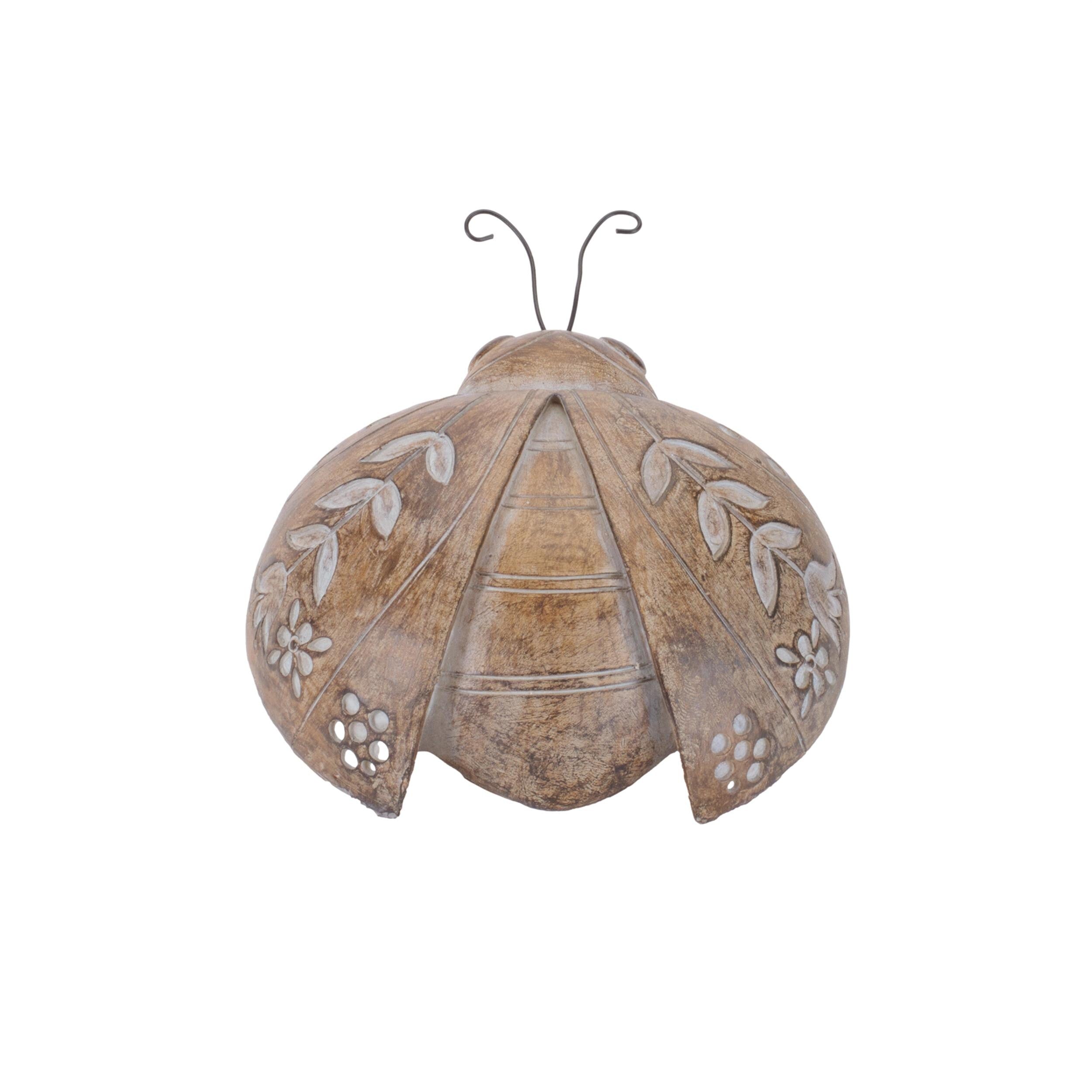 Rustic Floral Insect Shelf Sitters Set of 4 | Farmhouse Spring Decor