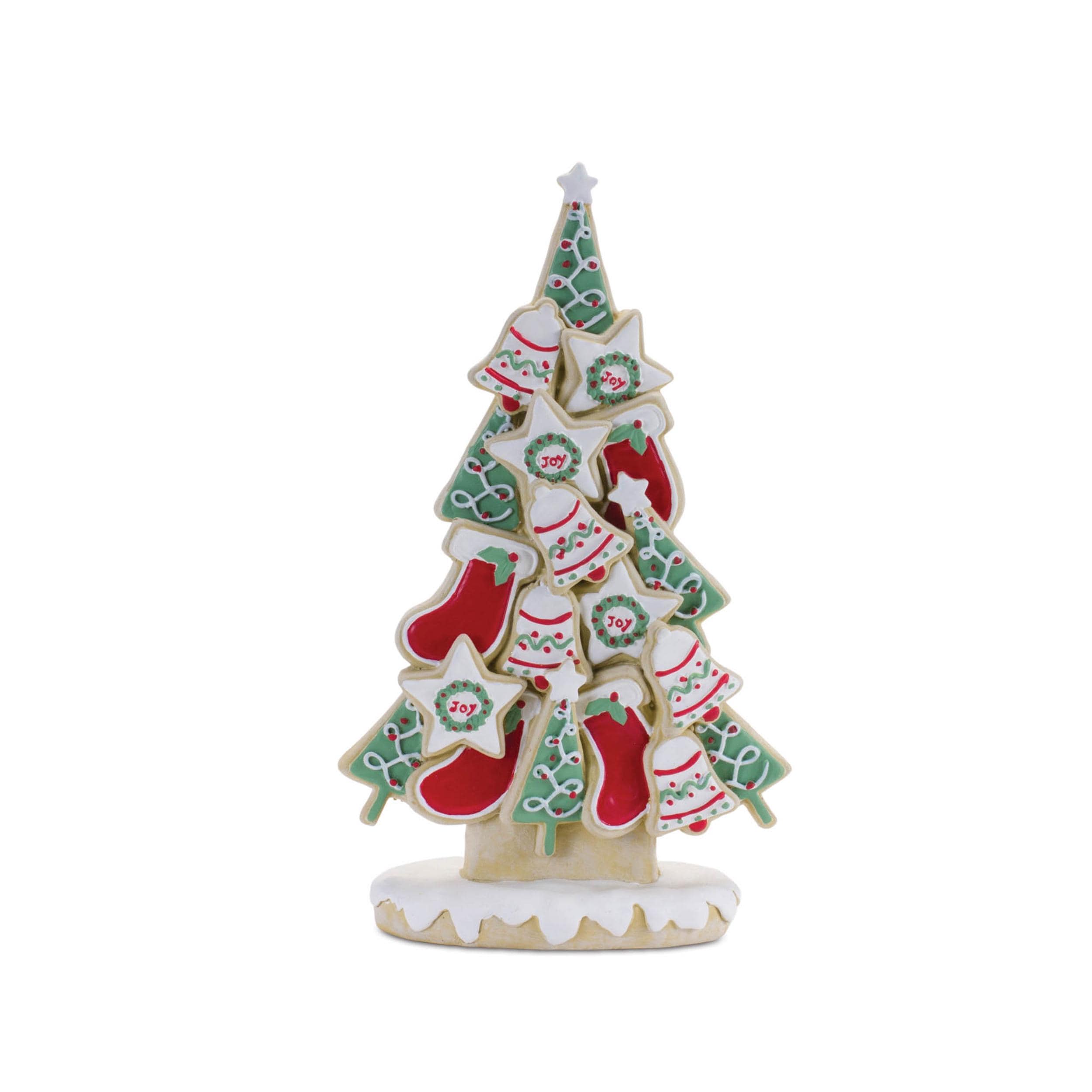 Frosted christmas cookie pine tree (set of 2)