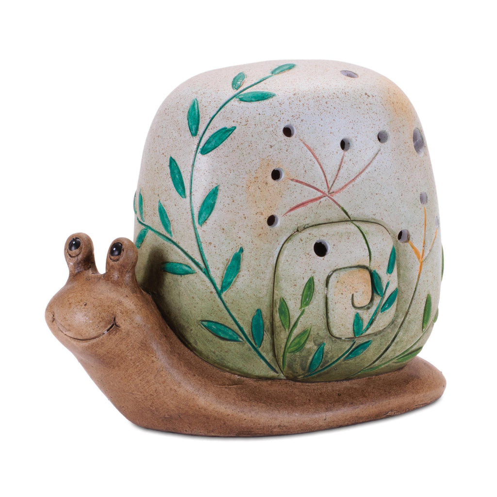 Rustic Terra Cotta Frog and Snail Decor Set | Farmhouse Garden Accent
