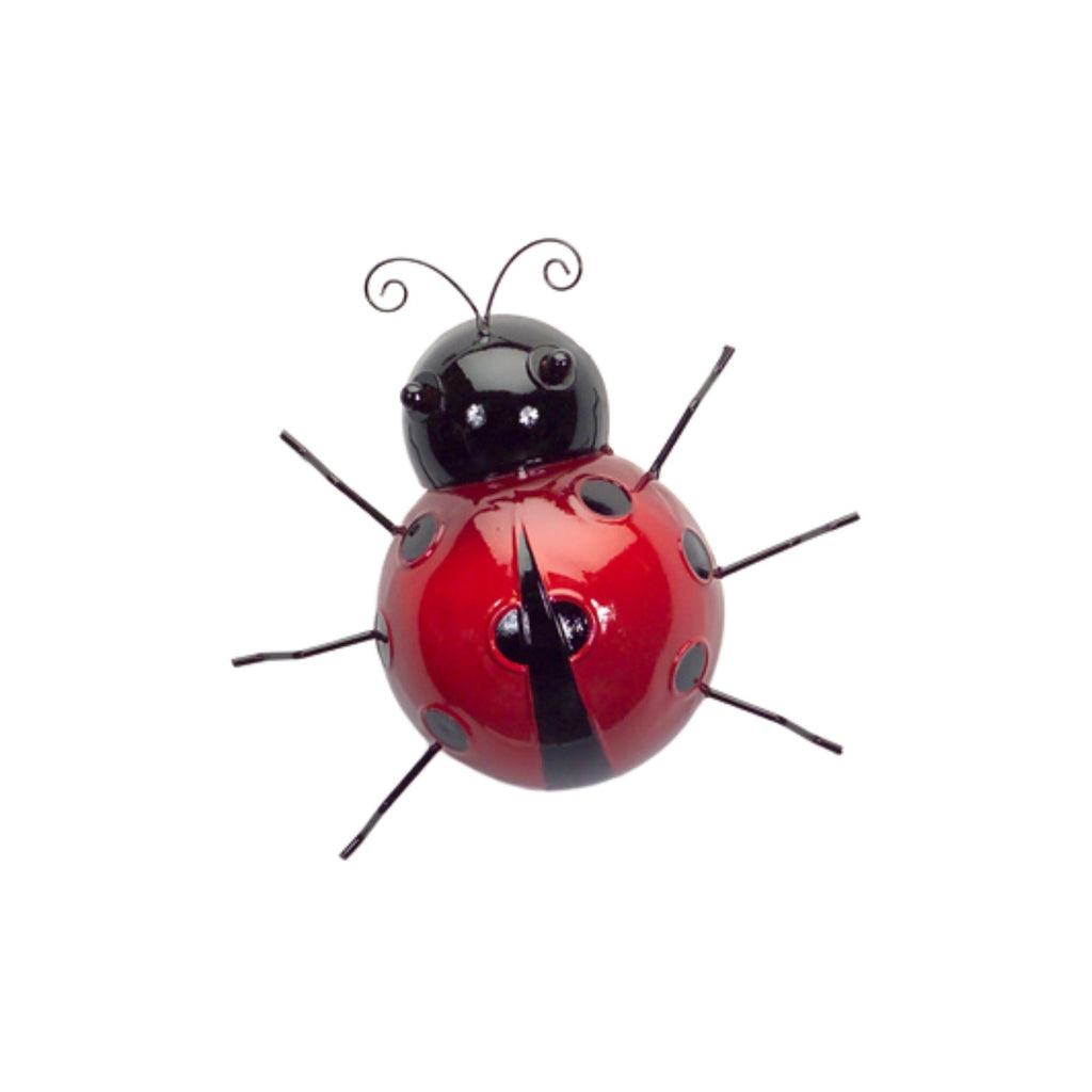Metal Ladybug Wall Decor Set (6 Pieces)