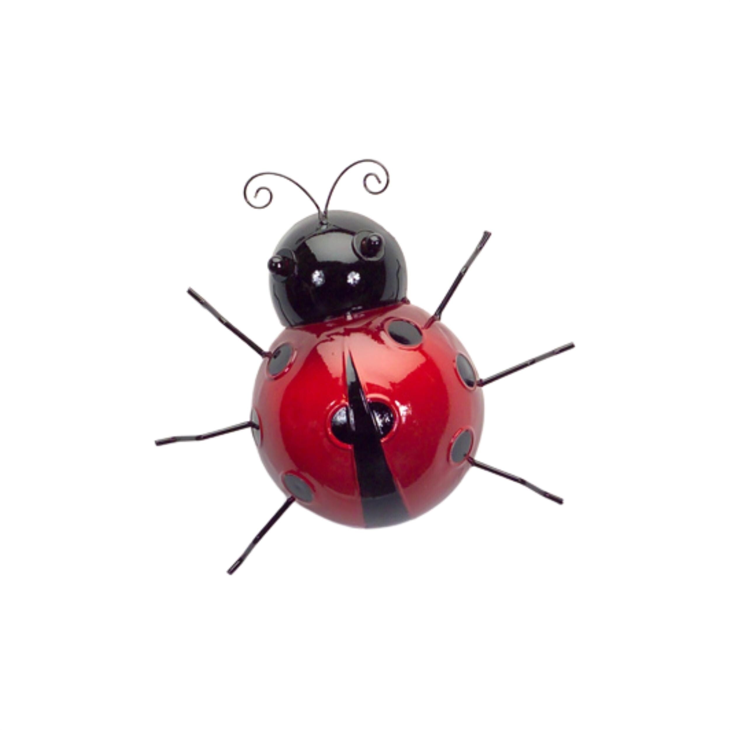 Metal Ladybug Wall Decor Set (6 Pieces)