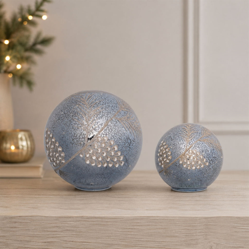 LED Pinecone Globe (Set of 2)
