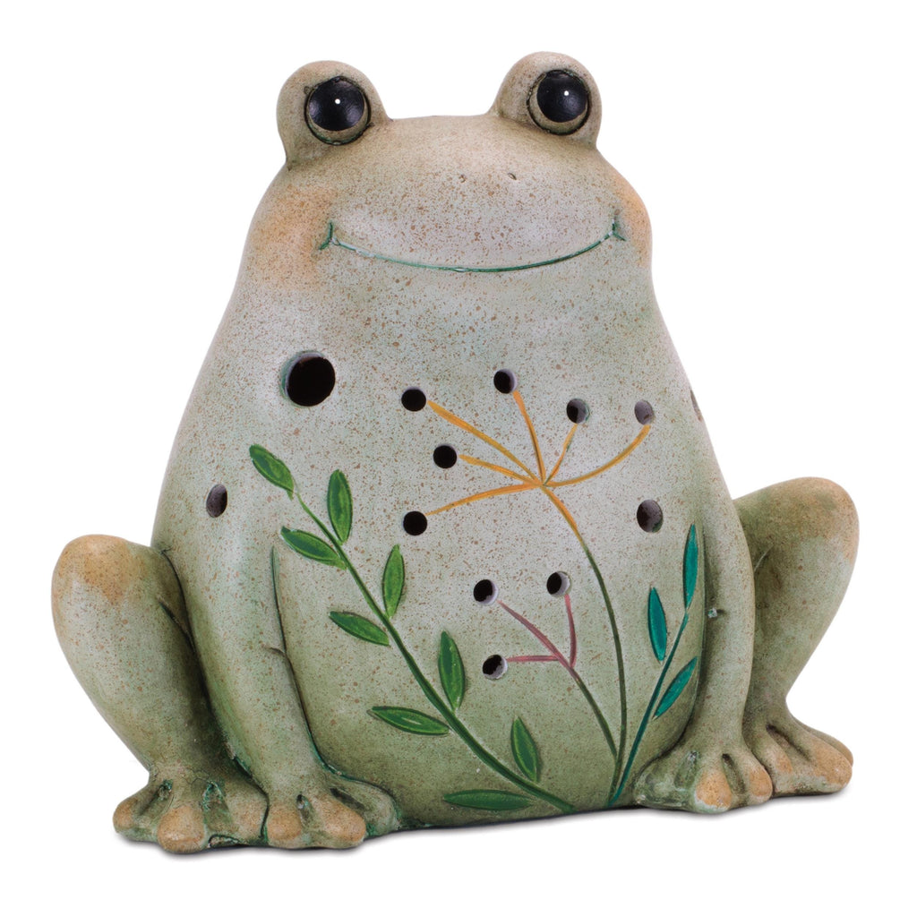 Rustic Terra Cotta Frog and Snail Decor Set | Farmhouse Garden Accent