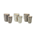 Neutral Patterned Planter Set (6 Pieces, 2 Sizes)