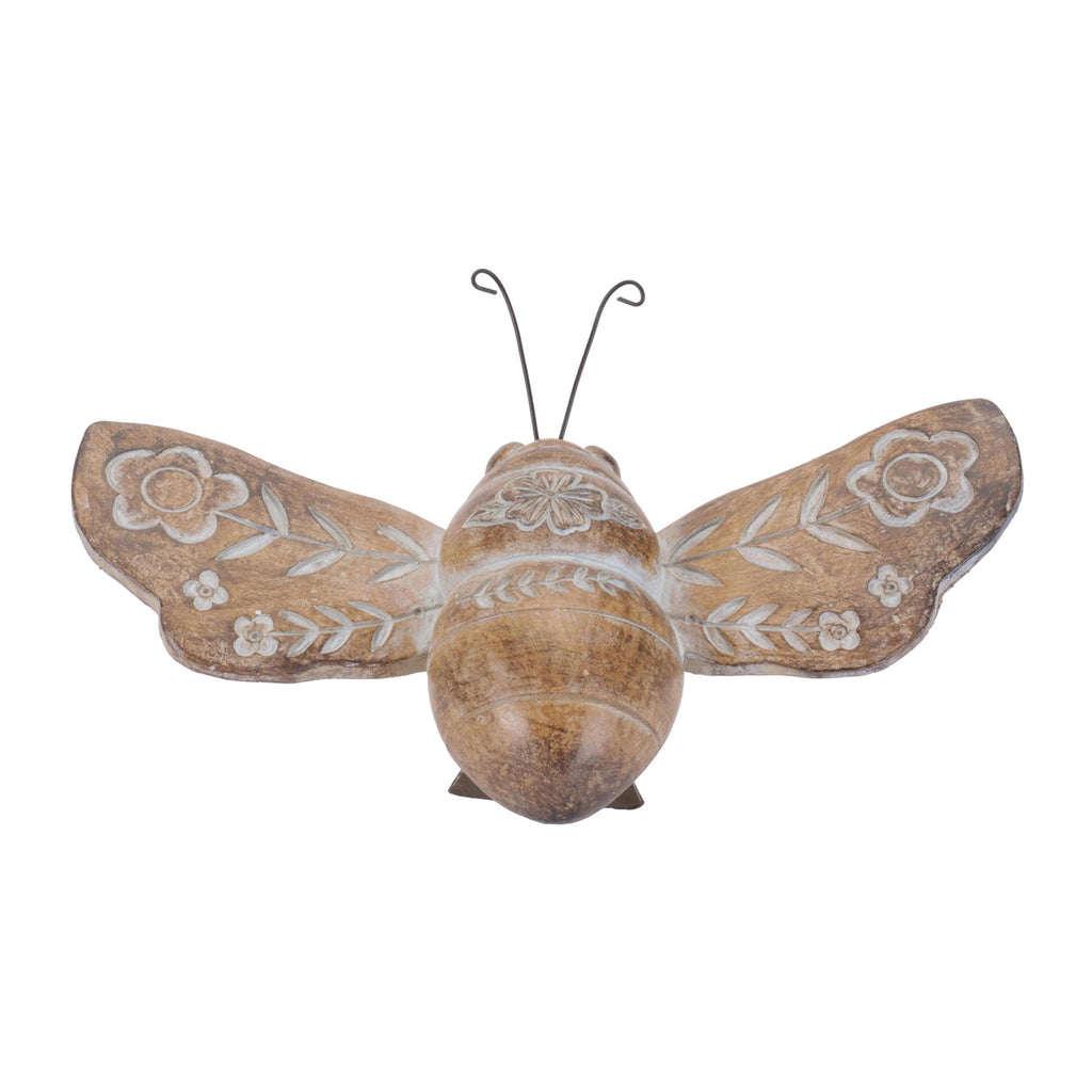 Rustic Floral Insect Shelf Sitters Set of 4 | Farmhouse Spring Decor