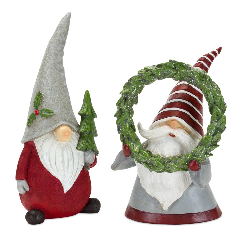 Holiday Gnome Figurines Set of 2