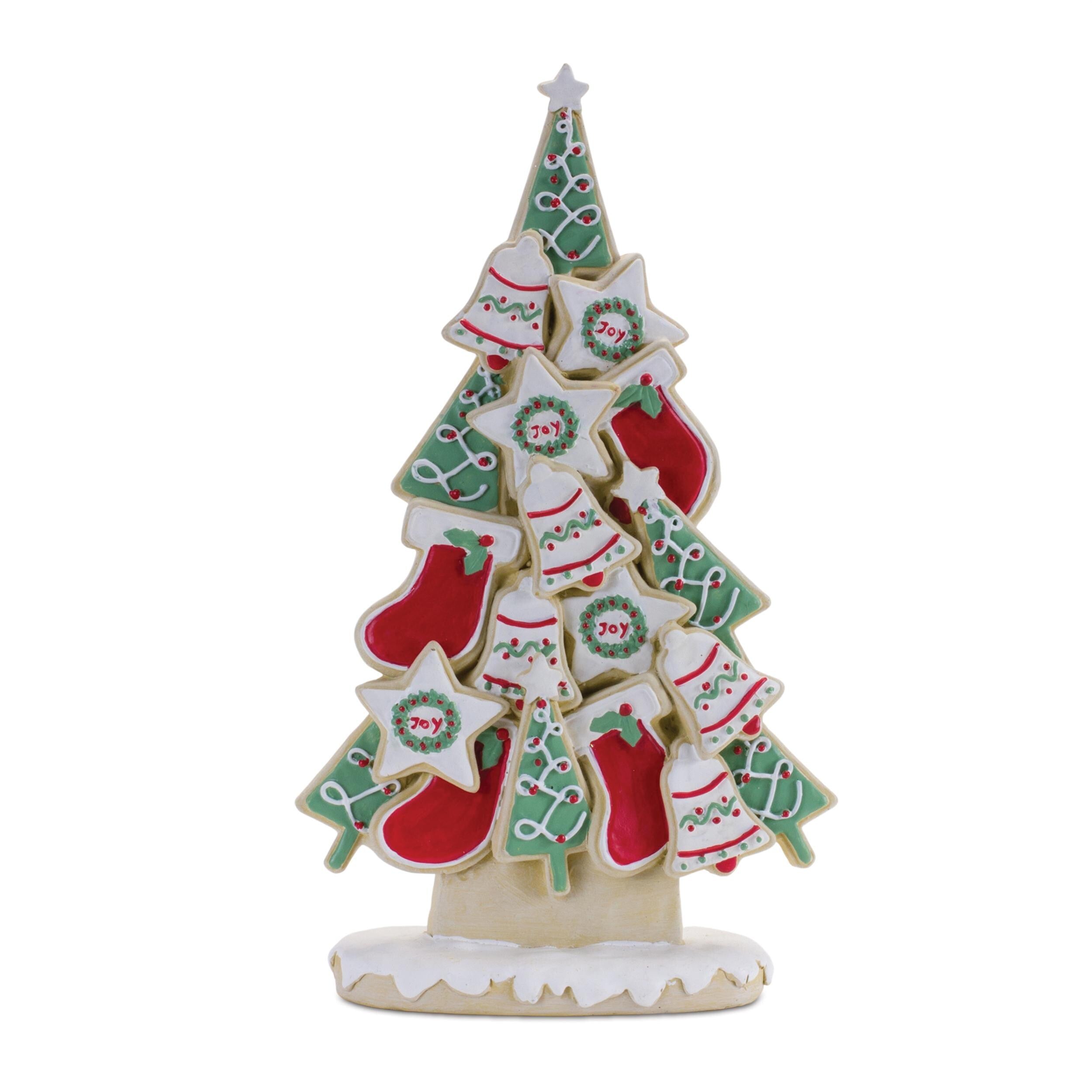 Frosted christmas cookie pine tree (set of 2)