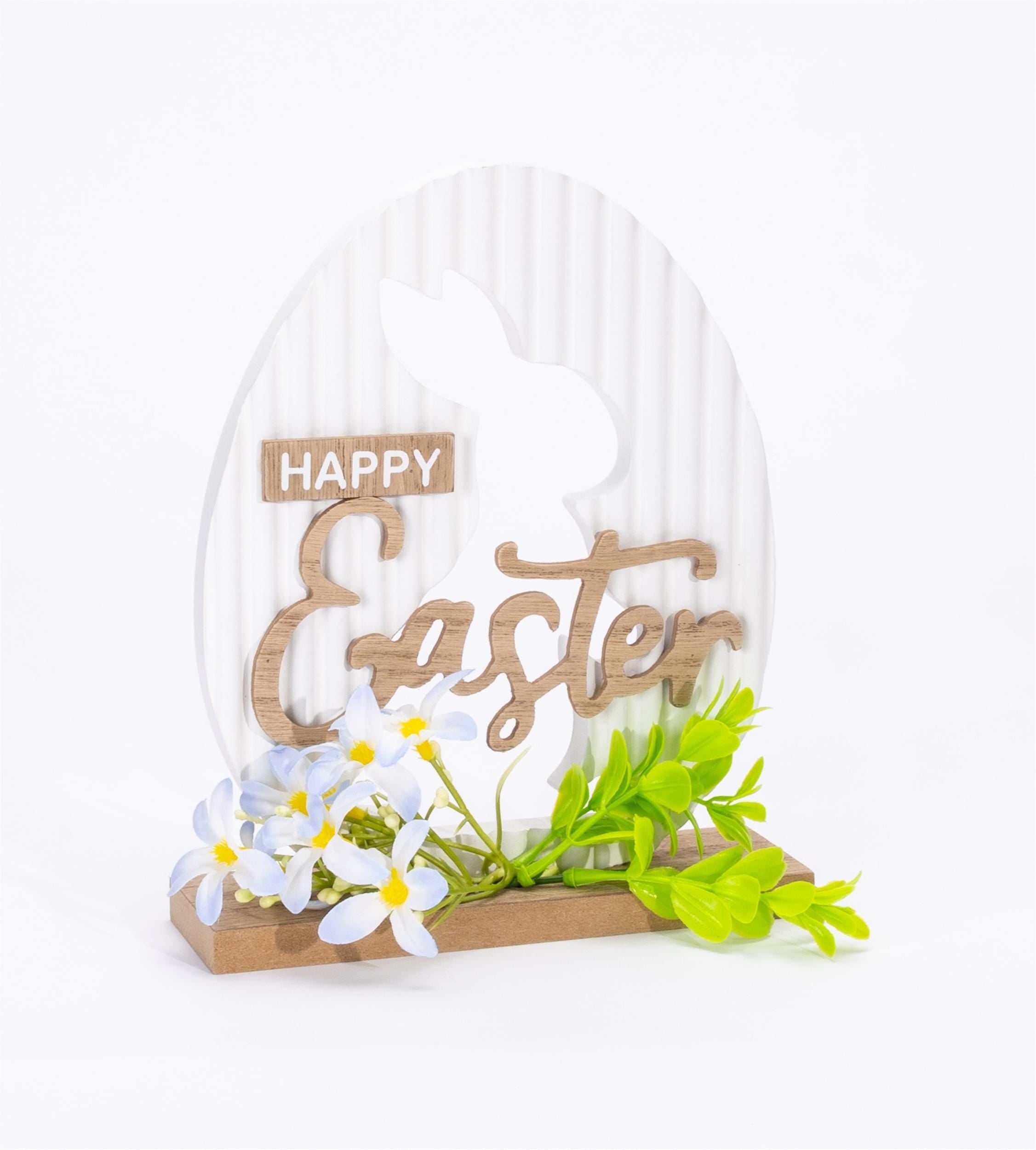 Happy Easter Bunny Tabletop Sign | Farmhouse Spring Decor