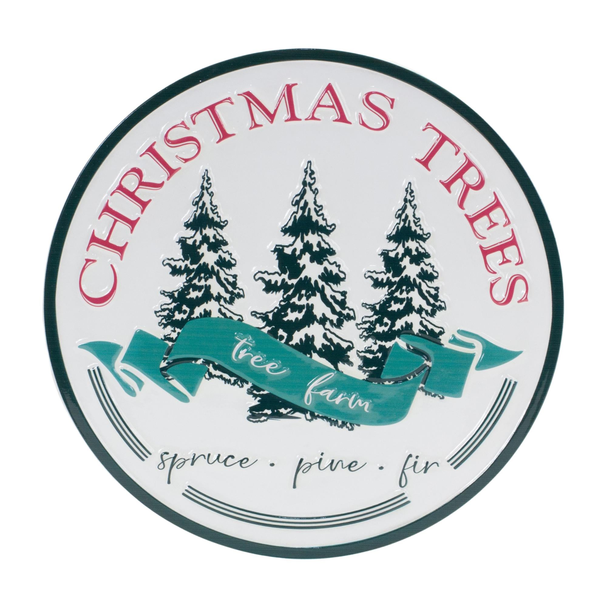 Christmas tree farm sign 14"d