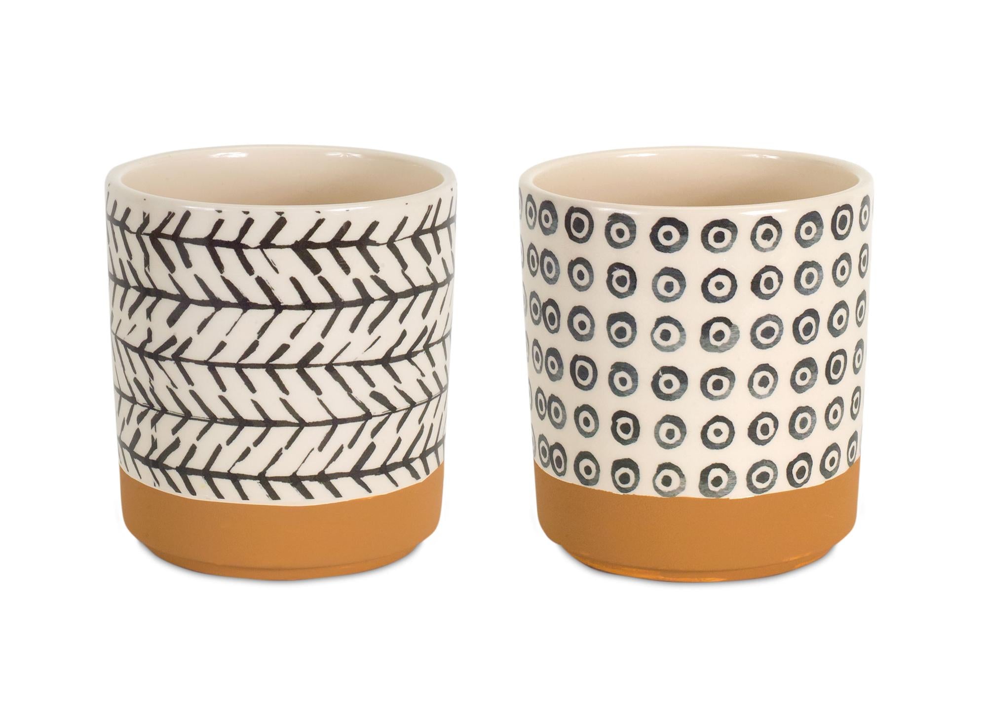 Farmhouse Geometric Planter Set (4 Pieces)