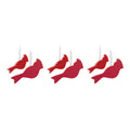 Glass Cardinal Bird Ornament – Set of 6