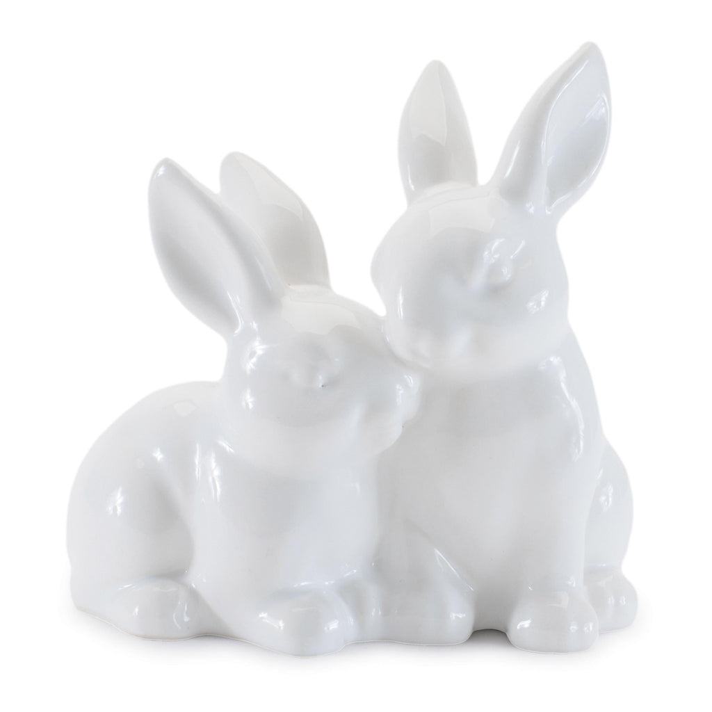 Ceramic Bunny Couple Set of 4