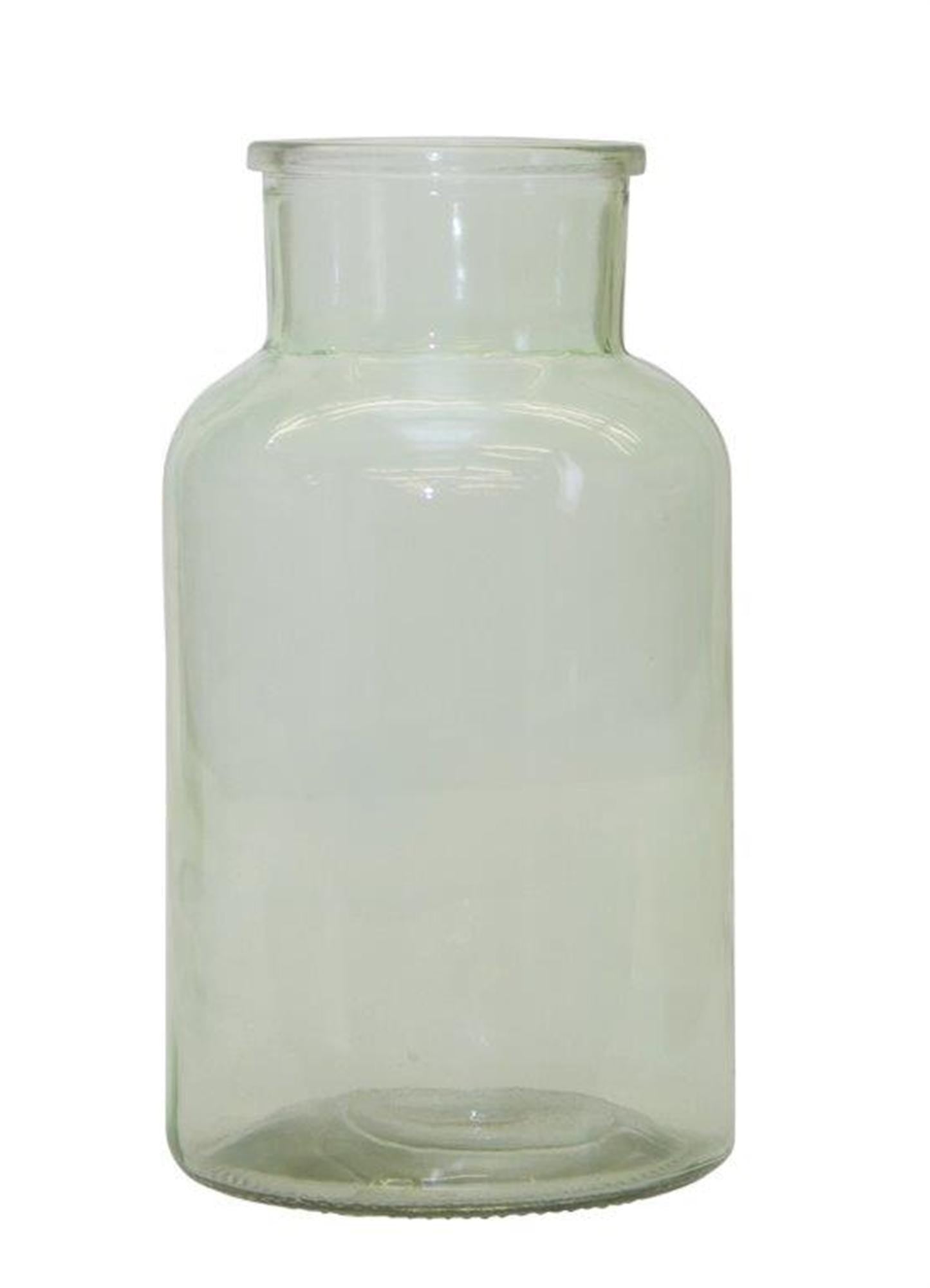 Sage Green Glass Vase – Farmhouse Floral Accent