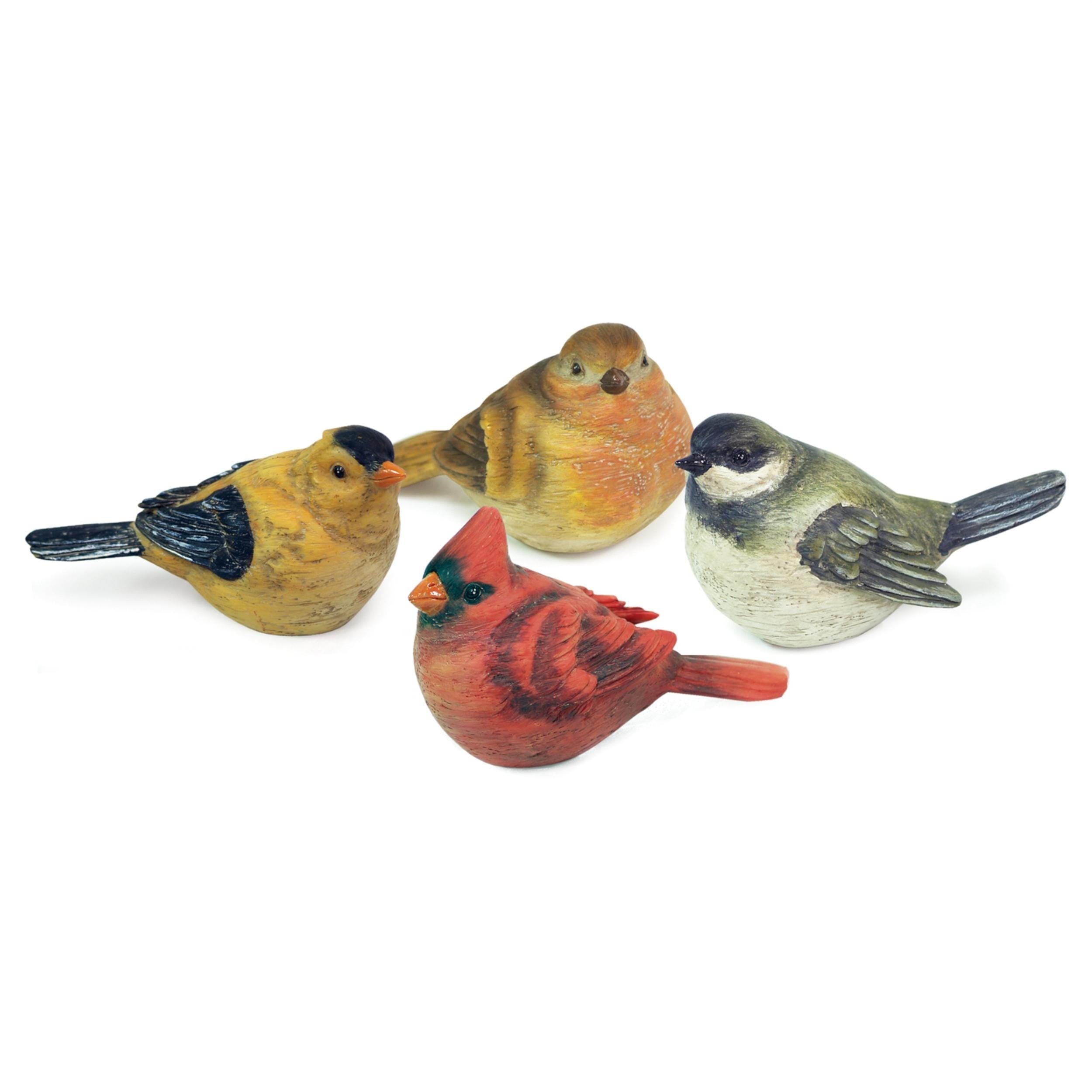Realistic Bird Figurines Set of 12