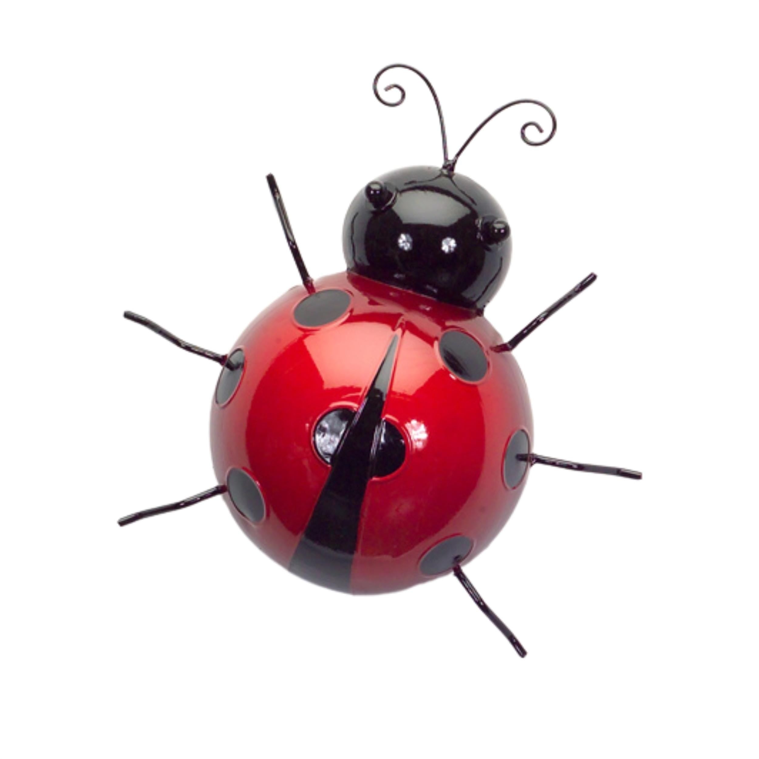Metal Ladybug Wall Decor Set (6 Pieces)