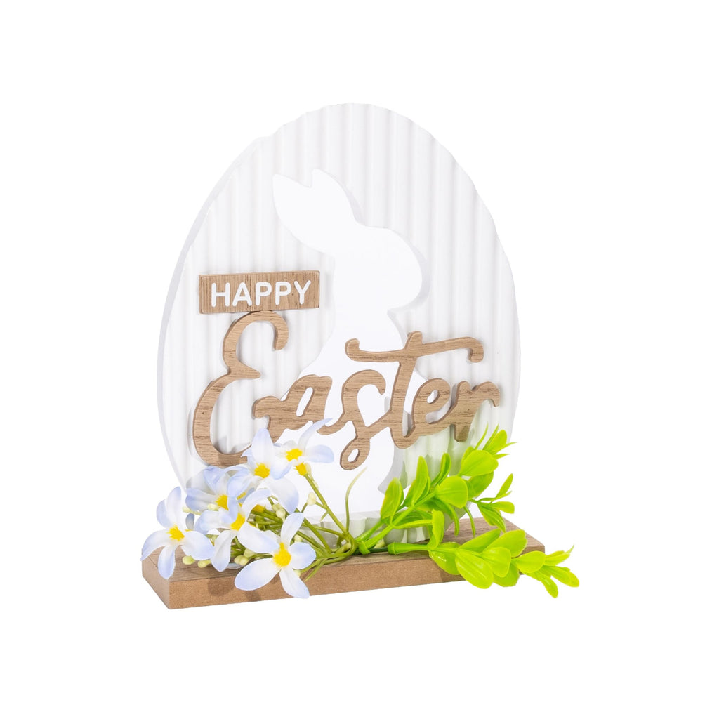 Happy Easter Bunny Tabletop Sign | Farmhouse Spring Decor