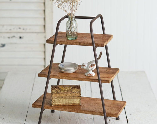 Rustic Tabletop A-Frame Shelves